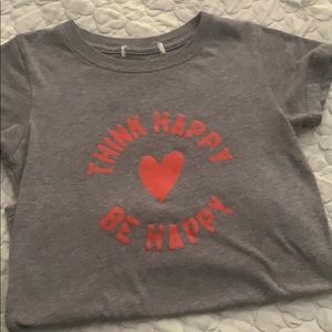 Girls “think happy be happy” T shirt